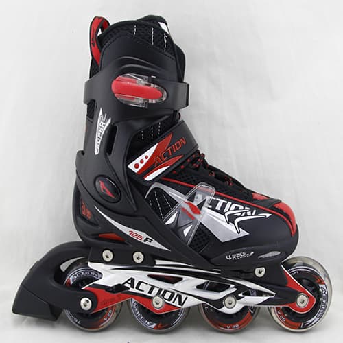 Red style inline skates in best price  stock sales